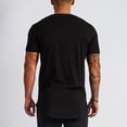 thumbnail image 2 of BOBOGOJP T-Shirts Graphiques pour Hommes à Encolure Dégagée, Manches Courtes, Hauts Ajustés (Noir, TTG), 2 of 4