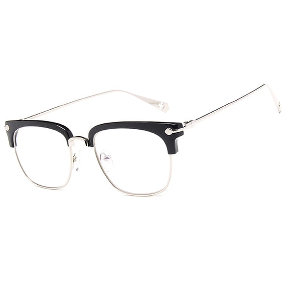 Bangcool Eye Glasses Half Frame Clear Lens Glasses Reading Glasses for Adult Women & Men