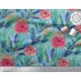 thumbnail image 3 of Soimoi polyester Crepe Fabric Leopard,Tropical Leaves & Floral Fabric Prints By Yard 52 Inch Wide, 3 of 3