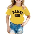 thumbnail image 1 of T-shirt Décontracté d'Été pour Fille, Mignon, à Imprimé Graphique, Col Rond, Manches Courtes, 1 of 5