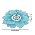 thumbnail image 3 of Washable Flower Carpet for Living Room and Bedroom - Non-Slip, Absorbent Area Rug in Red, Pink, Light Blue, Navy, 3 of 6
