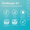 thumbnail image 4 of Intex Challenger K1 Kayak Sportif Gonflable pour 1 Personne avec Rames et Pompe (Lot de 2), 4 of 11