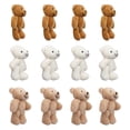 thumbnail image 4 of 12 Pcs Mini Stuffed Bears Comfortable Soft Cute Mini Teddy Plush Toy for Wedding Birthday Decorations, 4 of 8
