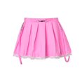 thumbnail image 1 of Women Lace Patchwork Mini Pleated High Waist Goth Skirts, 1 of 6