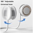 thumbnail image 4 of XYCCY Foldable Portable Neck Fan - Hands Free Neck Wearable Personal Fan, Adjustable 3-Speed Personal Neck Fan, 2000mAh Neck Air Conditioner USB Rechargeable for Traveling, Office Outdoor SportsST-001, 4 of 7
