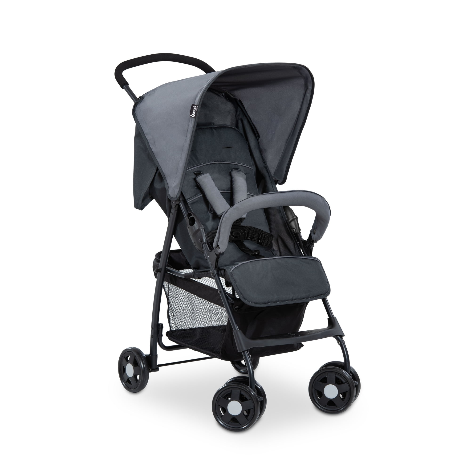 hauck Sport T13 Lightweight Foldable Stroller Pushchair, Charcoal Stone