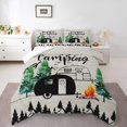 thumbnail image 2 of Erosebridal Literie de Camping pour Enfants, Ensemble de Couette Complète, Couette de Véhicule Récréatif, Décoration de Camping Joyeux, Réversible 3 Pcs, 2 of 7