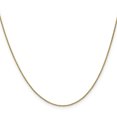 thumbnail image 3 of 14k Yellow Gold 14 Inch .85mm Spiga Chain Necklace Pendant Charm Wheat, 3 of 9