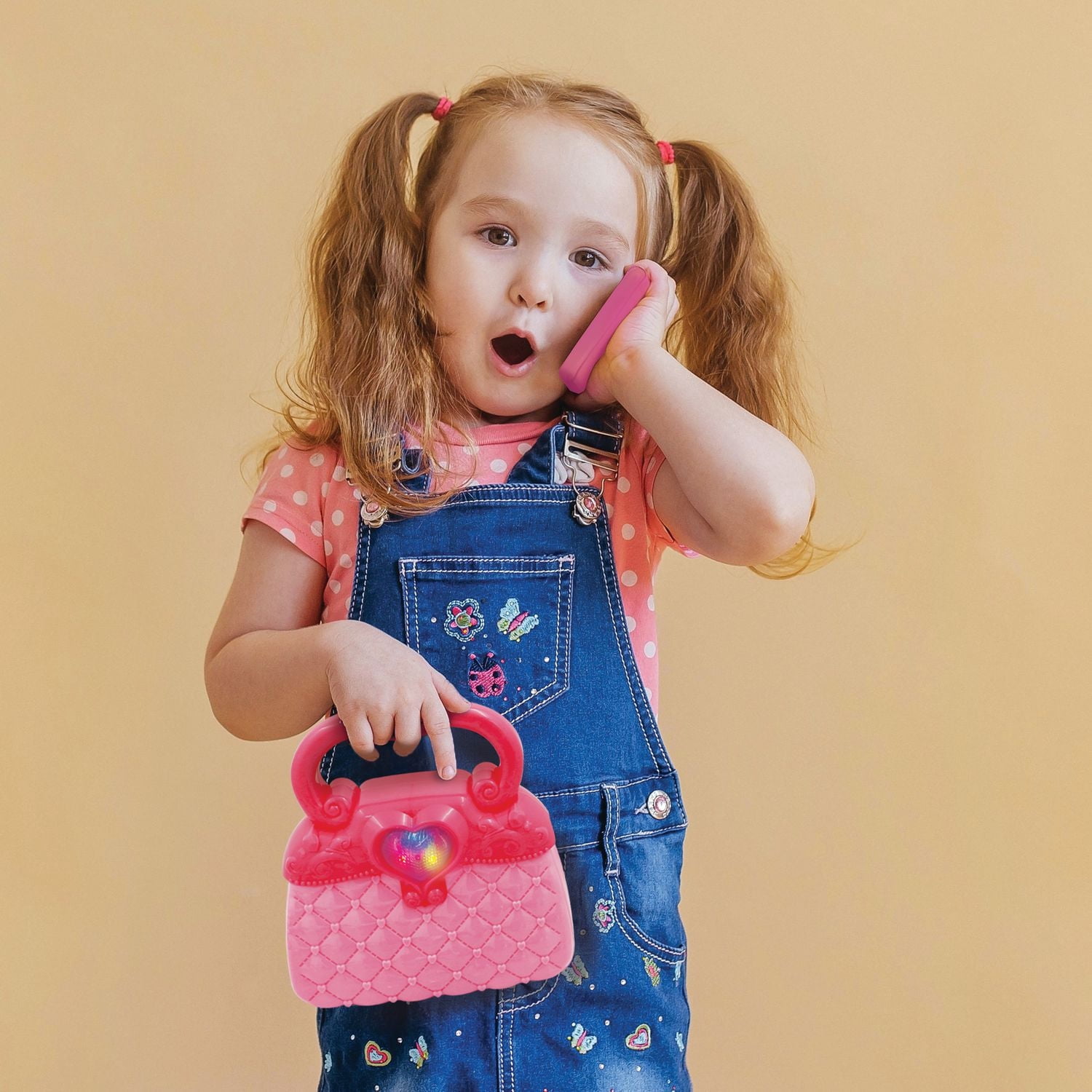 Kid Connection My First Purse with Light 6 Piece Pretend Playset for Ages 3+