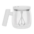 thumbnail image 4 of Automatic Stirring Cup 13.5oz Multipurpose Portable Mixing Mug with Lid Electric White, 4 of 8
