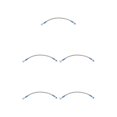 thumbnail image 1 of VONKY Motorcycle Brake Oil Hose Line Pipe Fitting Stainless Braided Steel Silver 39cm 5Set, 1 of 6