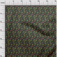 thumbnail image 2 of oneOone Tissu Popeline de Coton Imprimé Feuilles & Fleurs BTY 56 Pouces de Large, 2 of 4