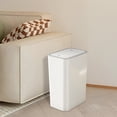 thumbnail image 2 of Bathroom Trash Can Trash Can for Bathroom Trash Can with Lid Garbage Can with Press Lid Plastic Wastebasket with Popup Lid for Toilet Office Bedroom Trashcan Trash Can with Lid, 2 of 5
