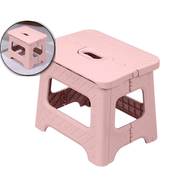 Dvruxg Folding Step Stool, Step Stool, Heavy Duty Step Stools for Adults, Compact Foot Stools, Light-Weight Toddler Step Stool for Kitchen, Bathroom
