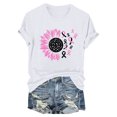 thumbnail image 4 of Blouses pour Femmes, Mode pour Femmes Blouse à Manches Courtes Imprimée, T-Shirt à Col Rond Amusant, 4 of 4