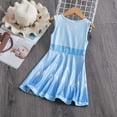 thumbnail image 3 of Elsa 2 Robe de Princesse Déguisement Reine pour Filles Sans Manches Flocon de Neige Imprimé Cosplay Fête de Neige Robe de Princesse, 3 of 6