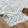 thumbnail image 4 of Rugking Area Rug 2X3 Hallway Grey Modern Geometric Mat Contemporary Soft Kids Rug Indoor Door Mat Non Slip Moroccan Carpet Kitchen Bedroom Dining Room, 4 of 6