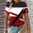 thumbnail image 2 of Birdeem T-Shirts à Imprimé Mode pour Femmes Manches Courtes Blouse Ample Col Rond T-Shirt Hauts, 2 of 12