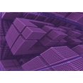 thumbnail image 1 of Ahgly Tapis Rectangulaire Lavable en Machine Intérieur Transitionnel Orchidée Foncée Violet, 8 Pieds x 10 Pieds, 1 of 7