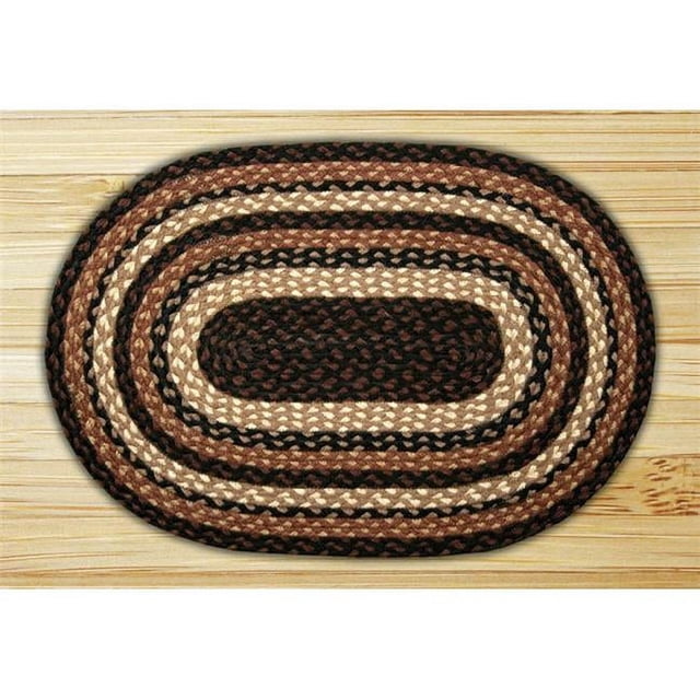 Capitol Earth Rugs 03-313 Tapis Tressé en Jute Moka-Frappuccino