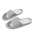 thumbnail image 1 of Mens and Womens Home Slippers Simplicity Solid Color Quick Drying Soft Sole Comfortable Non-Slip Indoor and Outdoor EVA Slippers Gray-02, 1 of 1