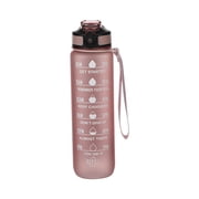Dvkptbk Water Bottle Motivational Water Bottle with Time Marker 32oz Squeezing Ejection Opening BPA Free with Leakproof Wide Mouth and Fast Water Flowing for Outdoor Sport on Clearance