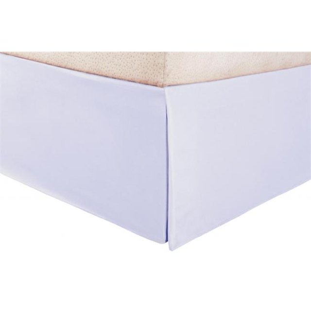 Jupe de Lit Très Grand en Microfibre Blanc Uni