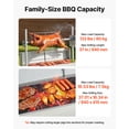 thumbnail image 3 of VEVOR Rotisserie Grill, 38W BBQ Outdoor Pig & Lamb Spit Roaster, Charcoal Spit Roaster with 132 LBS Load Capacity & 7-Level Height, 3 of 9