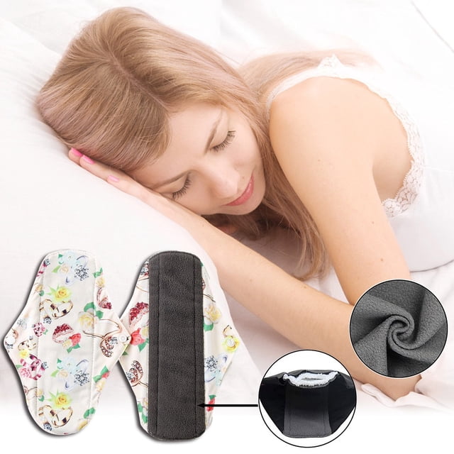 Dvkptbk Serviettes Hygiéniques Serviettes Hygiéniques en Tissu Réutilisables Serviette Menstruelle Féminine Générale en Tissu Maison et Jardin