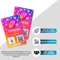 thumbnail image 5 of Custom Reusable Tag-Tap/QR Instagram Review Card -1 Pack Instant Instagram Reviews Card - QR Code and NFC Cards for Business, Instagram Review Tap Card, 5 of 5