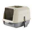 thumbnail image 4 of Cat Litter Box with Lid, Cat Litter Box with Hood, Large Covered Litter Box, Cat Gray, 4 of 8