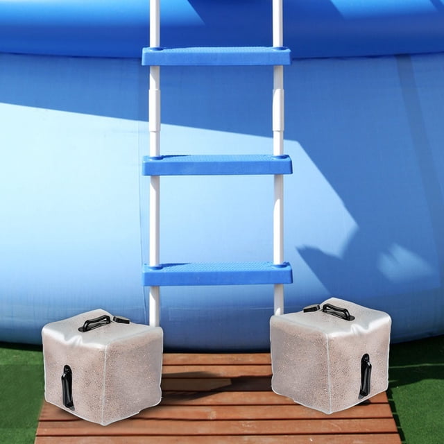 Fridja Clearance 20L Swimming Pool Ladder Weights,Universal Plastic Pool Step SandBag,Fillable Bag for Above Ground Pool Entry System(Sand Not Included) Holiday Gifts