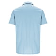 thumbnail image 3 of EOYWHK Big and Tall Linen Shirts for Men Button Up Golf shirts Short Sleeve Collared Business Blouses, 3 of 5
