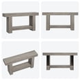 thumbnail image 3 of Longue Table Console, Table de Canapé Style Ferme à 2 Niveaux derrière le Sofa, Console d'Appoint Rectangulaire avec Rangement pour Couloir, Vestibule, Entrée, 3 of 6