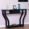 thumbnail image 3 of Costway Table Console d'Appoint Noire pour Canapé, Entrée, Couloir, Hall, Mobilier avec Tiroir, 3 of 8
