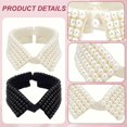 thumbnail image 3 of Collier Détachable Faux Collier Détachable Collier de Perles Simulées Collier Détachable Accessoire de Coiffure pour Femmes, 3 of 8
