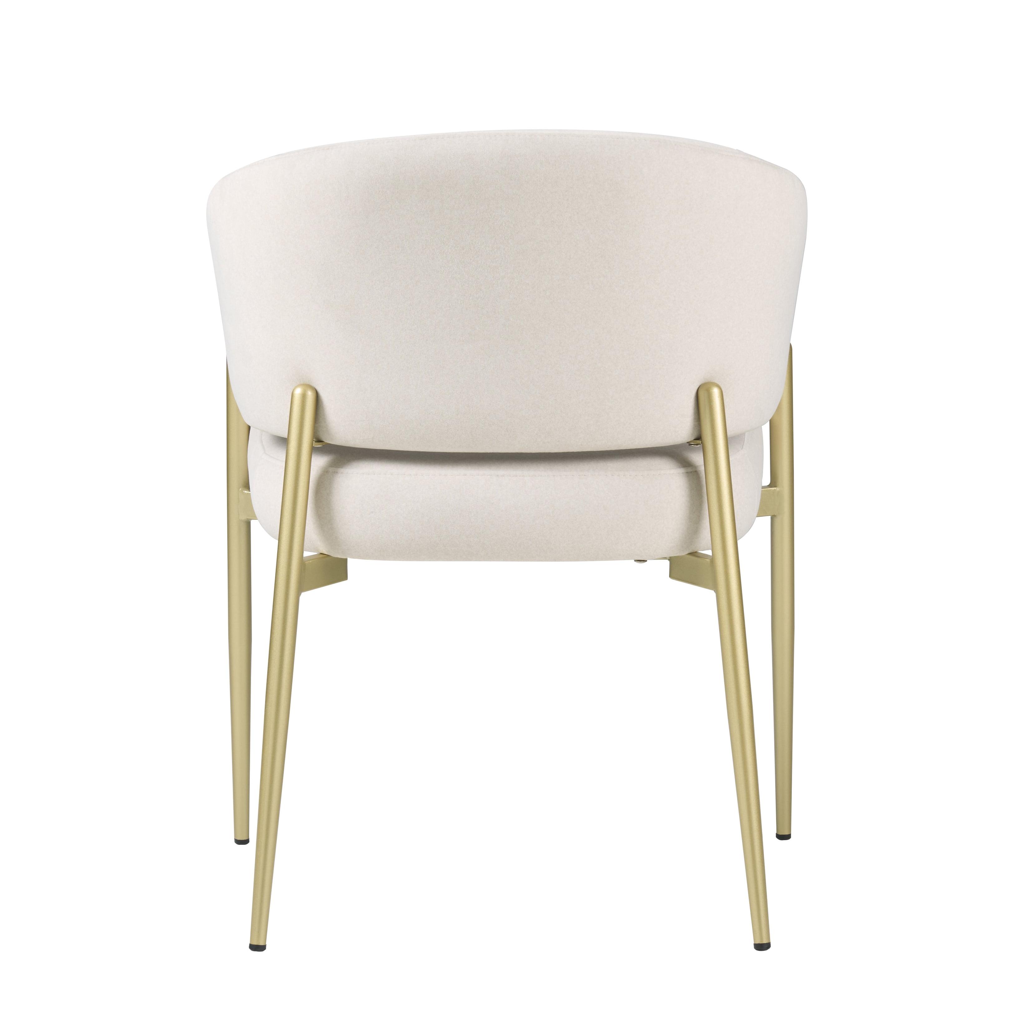 Ensemble de 2 chaises de salle à manger modernes Noble House, revêtues de tissu, pour cuisine, couleur beige