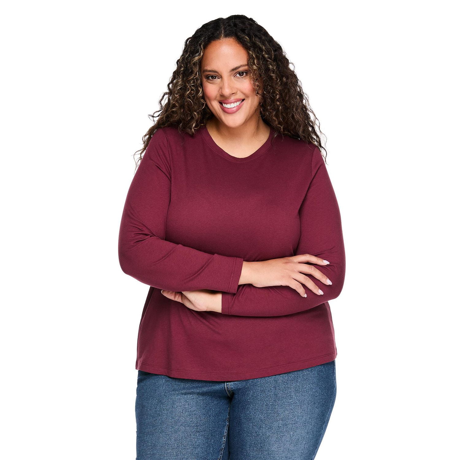T-shirt à manches longues Lane Bryant Plus pour femmes