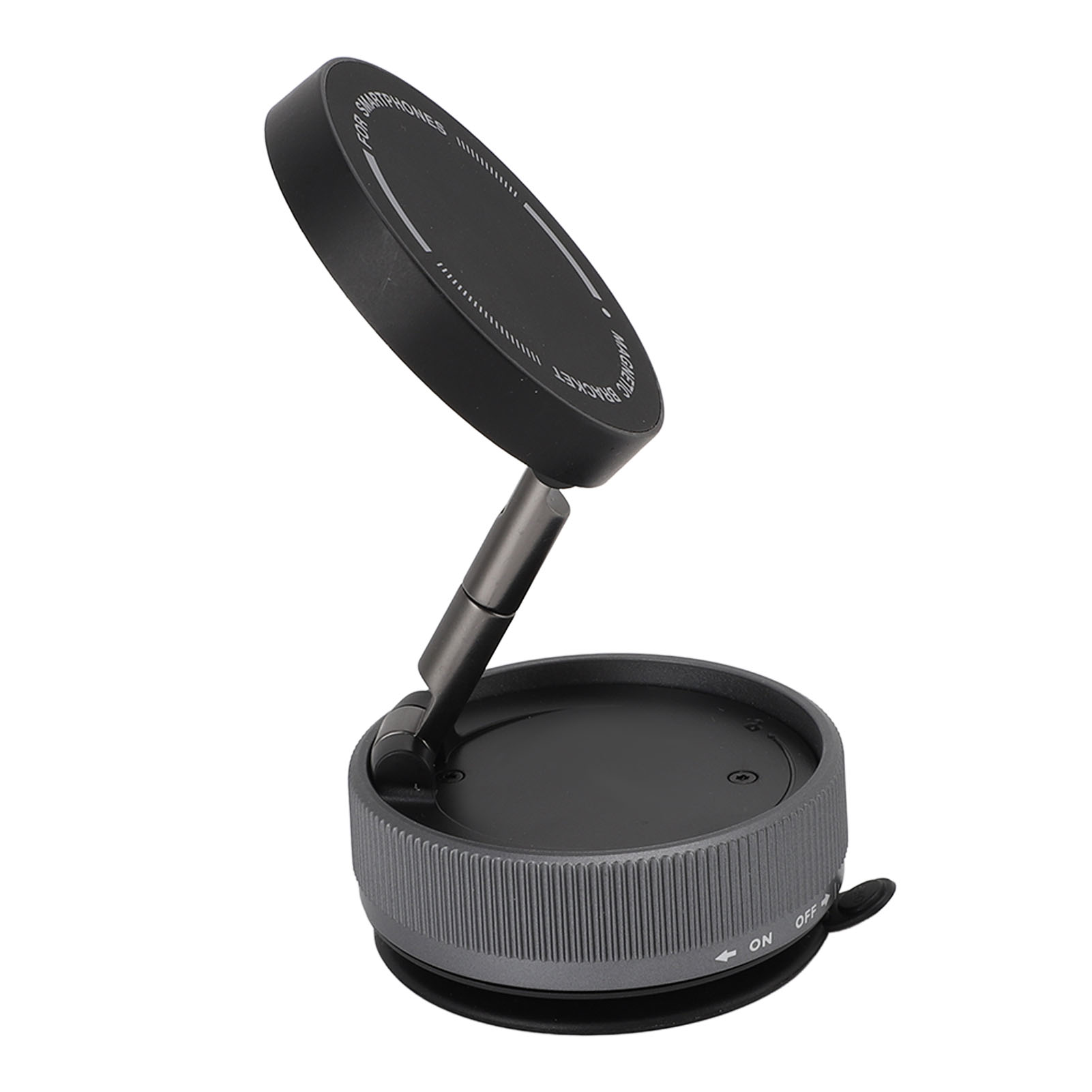 Car Phone Holder Magnetic, Height Adjustable FoldableVacuum Suction Cup Phone Mount, Stick Anywhere, 360 Rotation Cell Phone Holders Phone Stand