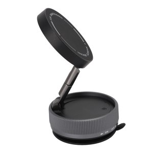 Car Phone Holder Magnetic, Height Adjustable FoldableVacuum Suction Cup Phone Mount, Stick Anywhere, 360 Rotation Cell Phone Holders Phone Stand