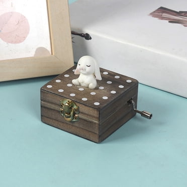 TopLLC Jouets de Piscine, Jouet pour Bébé, Jouets pour Tout-Petits Mini Animaux Bloc Boîte à Musique Boîte à Musique en Bois Rotative Accessoires de Jouets pour Enfants Cadeaux de Fête et d'Anniversaire pour Garçons et Filles instruments Rotatifs