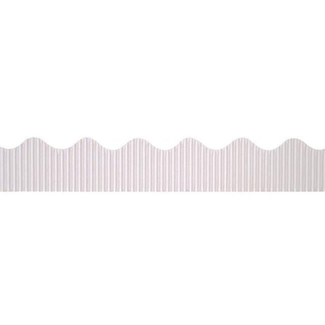 Pacon PAC37016-6 Bordure Décorative 2.25 Po x 50 Pi, Blanc - 6 Rouleaux