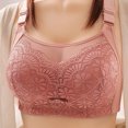 thumbnail image 3 of Training Bras Women Full-Coverage Bra Feature V-Neck Nursing Bra Style W-877 Red-a 46, 3 of 4