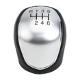 thumbnail image 3 of For Ford Gear Shift Knob Manual Shifter Black White ABS Leather Design, 3 of 9