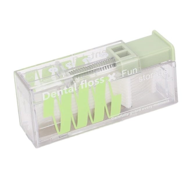 Floss Dispenser Fine Floss Pick for Adults, Portable Floss Holder, Tooth Floss Sticks, 65 Pcs, for Home and Travel