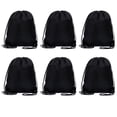 thumbnail image 1 of 6PCS Drawstring Bags Drawstring Gym Bag Draw String Bags Drawstring Backpack for Sports, Gym, Travel, Swimming, Beach, 1 of 6