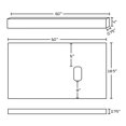 thumbnail image 3 of 60-in. W  18.5-in. D Stone Top In Black Galaxy Color For Wall Mount Faucet AI-1346, 3 of 4