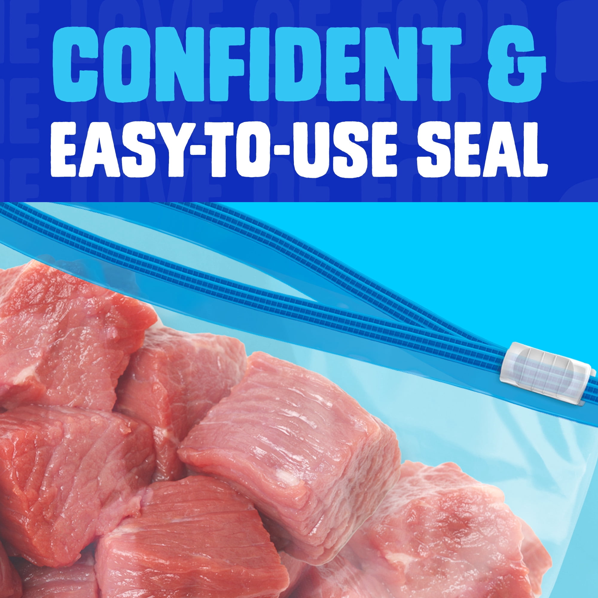 Ziploc® Slider Freezer Bags with Power Seal Technology, Medium