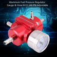 thumbnail image 3 of LAFGUR 0-140 PSI Fuel Injection Pressure Regulator, Universal Adjustable Aluminum Fuel Pressure Regulator Gauge And Hose Kit, 3 of 8