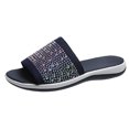 thumbnail image 2 of LSLJS Sandales Pantoufles d'Été pour Femmes avec Strass, Décontractées et Respirantes, Chaussures pour Femmes, Pantoufles pour Femmes, 2 of 7